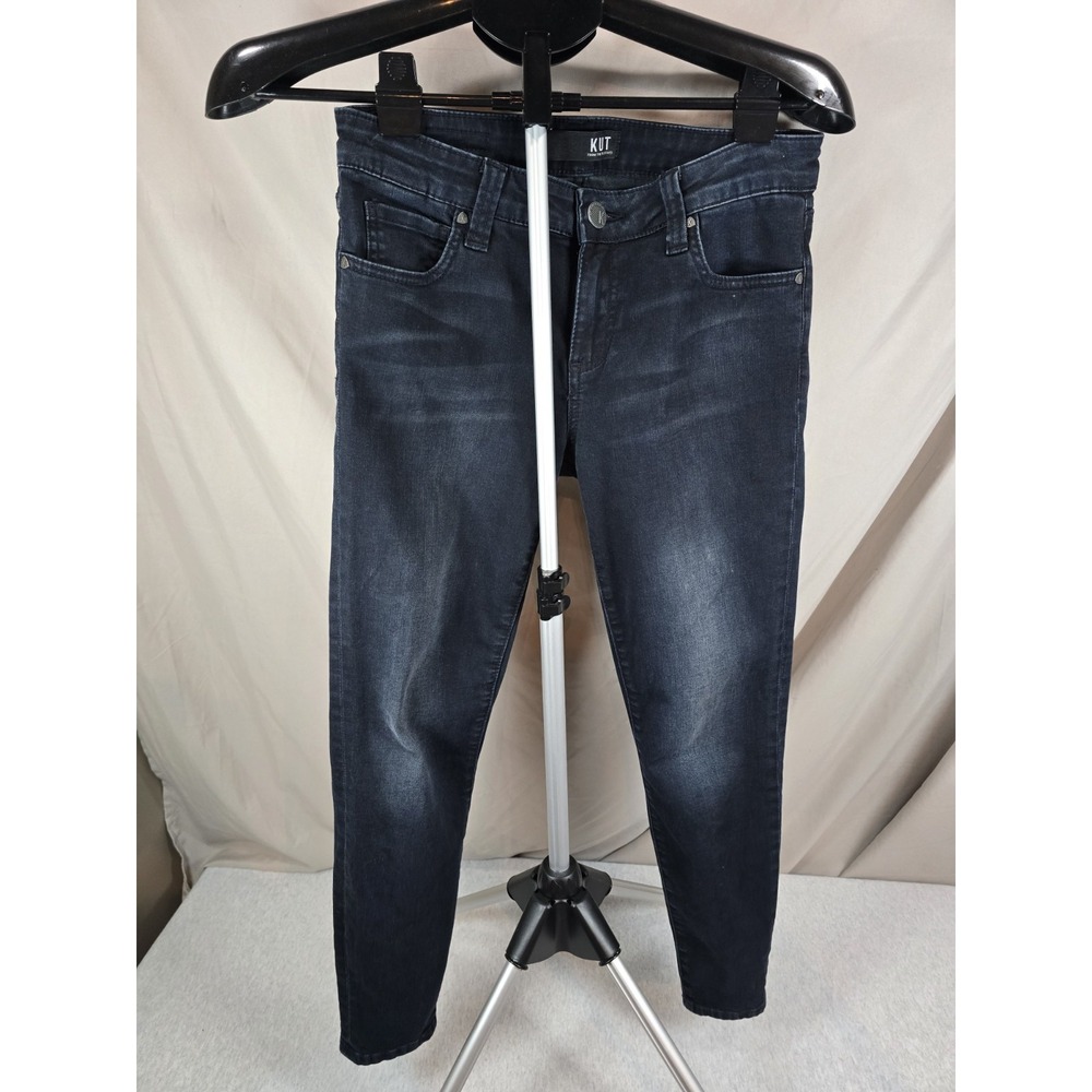KUT, Size 4, Women's Jeans, Dark Wash, Strait Leg